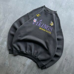 Vintage Minnesota Vikings Logo Athletic Crewneck Sweatshirt USA Men’s M